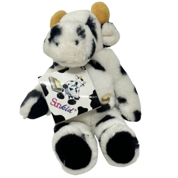 Sunkid Cow Bean Bag Plush 8 Inch Stuffed Animal Germany Soft Play Toy - Picture 1 of 8